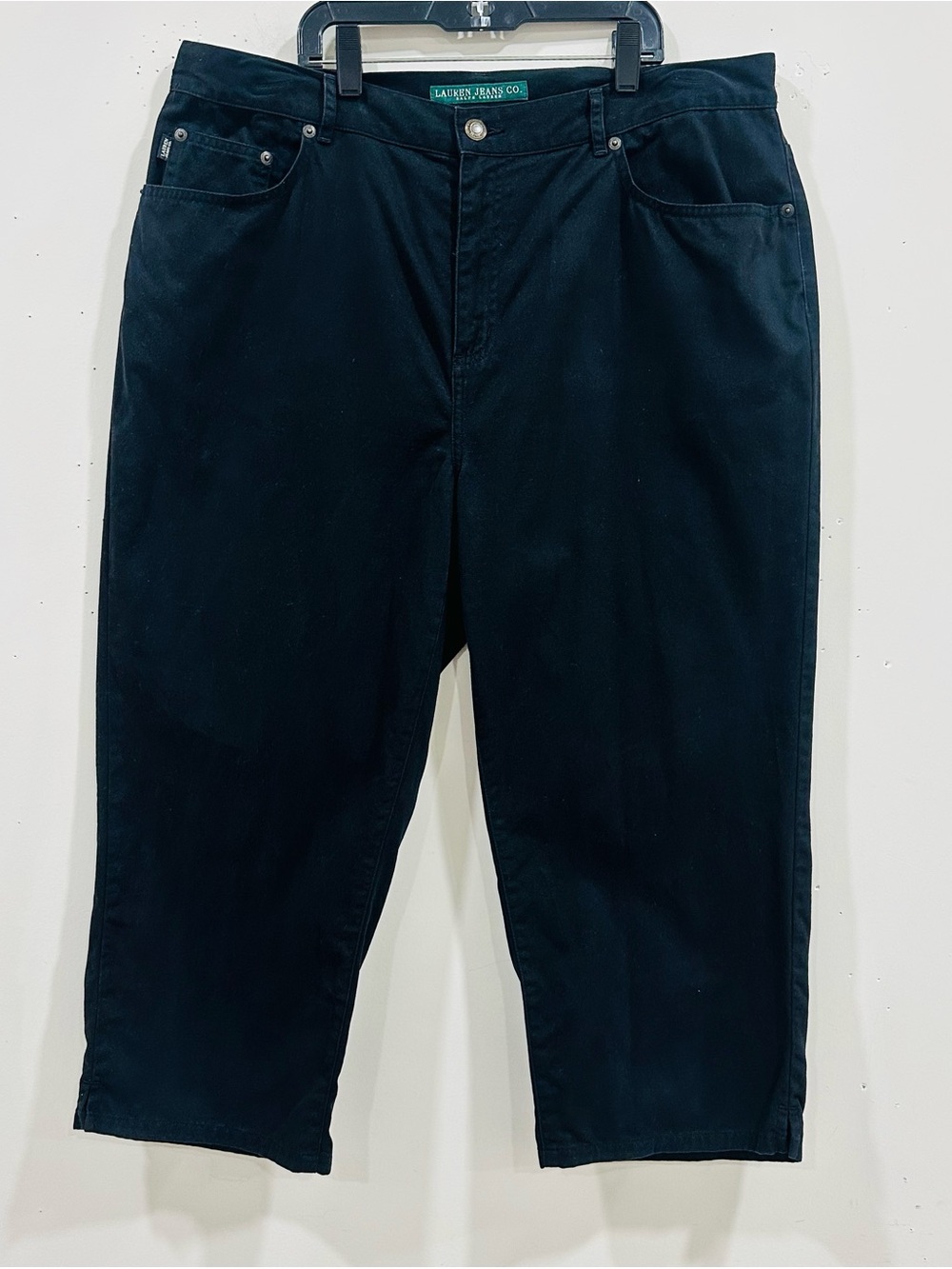 Lauren Ralph Lauren Jeans Co. Women’s Black Denim Capris Jeans Pants Size 14W‎